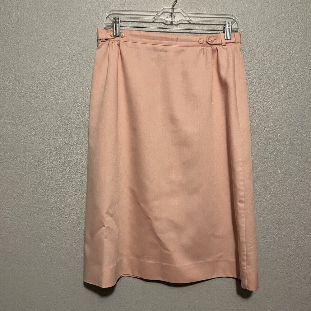 Vintage Kevin Stuart Collectibles Pink A-Line Knee Length Skirt Size Medium